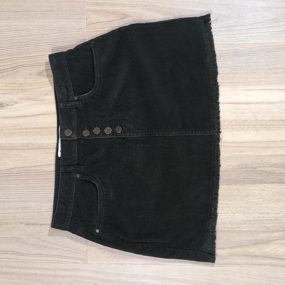 Indigo Rein Dresses & Skirts - Indigo Rein Green Corduroy Mini Skirt